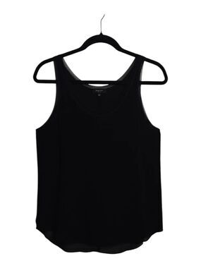 Babaton Black 100% Silk Scoop Neck Tank